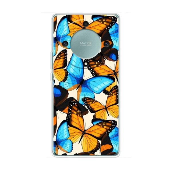 Чехол с принтом для Хуавей Хонор Меджик 5 Лайт 5G - (Прикольные) (AlphaPrint) – Яркие бабочки