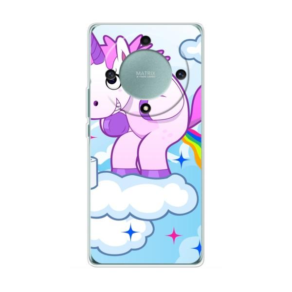 Чехол Unicorn на Huawei Honor Magic 5 Lite 5G – Радуга единорожка
