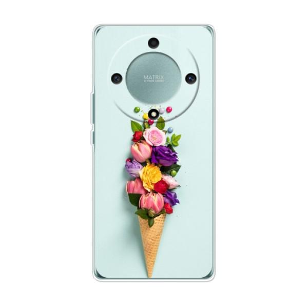 Чехлы с тематикой "ЦВЕТЫ" на Huawei Honor Magic 5 Lite 5G – Цветок-мороженное