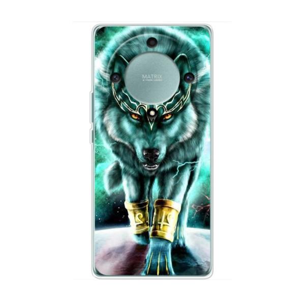 Захисні чохли для Хуавей Хонор Магік 5 Лайт 5G (AlphaPrint) (ХІТ продаж) ВОВК – Яскравий вовк