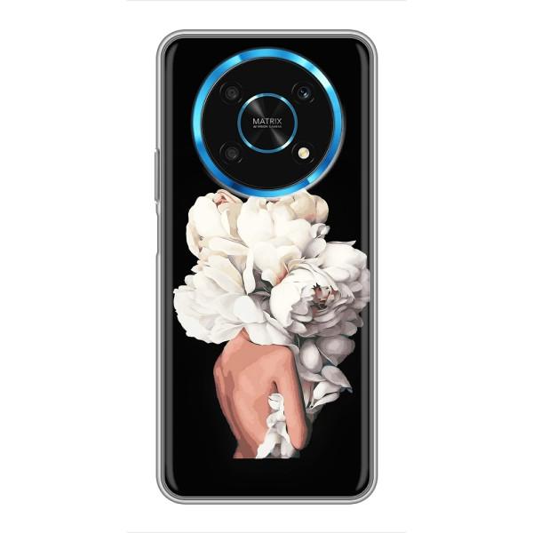 Чехлы (ART) Цветы на Huawei Honor Magic 6 Lite 5G (VPrint) – Белые цветы
