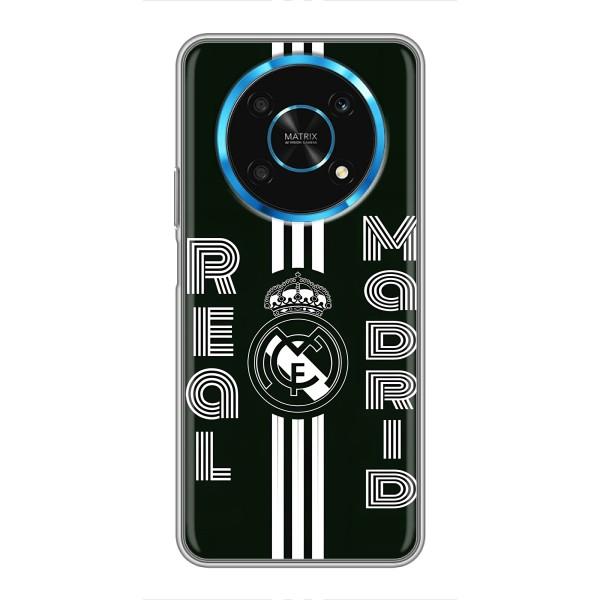 ФК Реал Мадрид чехлы для Huawei Honor Magic 6 Lite 5G (AlphaPrint) – черно белый Реал