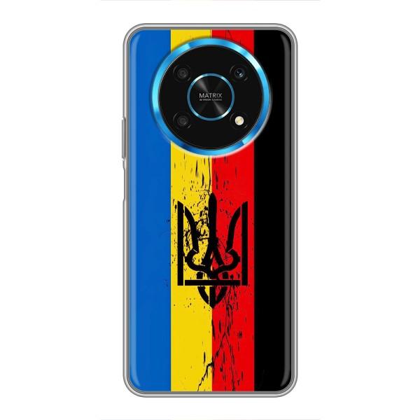 Украинские Чехлы для Huawei Honor Magic 6 Lite 5G с картинкой УПА (AlphaPrint) – Флаг УПА