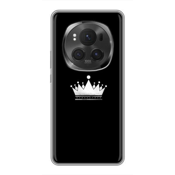 Чохол (Корона на чорному фоні) для Хорон Меджік 6 Про – Біла корона