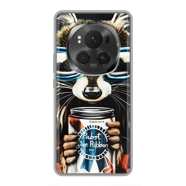 Чохол з принтом для Хорон Меджік 6 Про - (Прикольні) (AlphaPrint) – Єнот з банкою