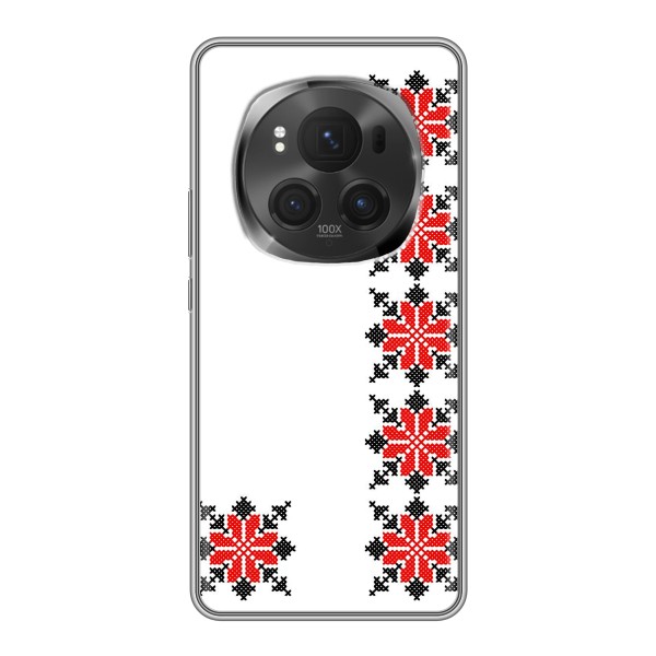 Силіконовый Чохол на Huawei Honor Magic 6 Pro з картинкой Вишиванки – Силует вишиванки