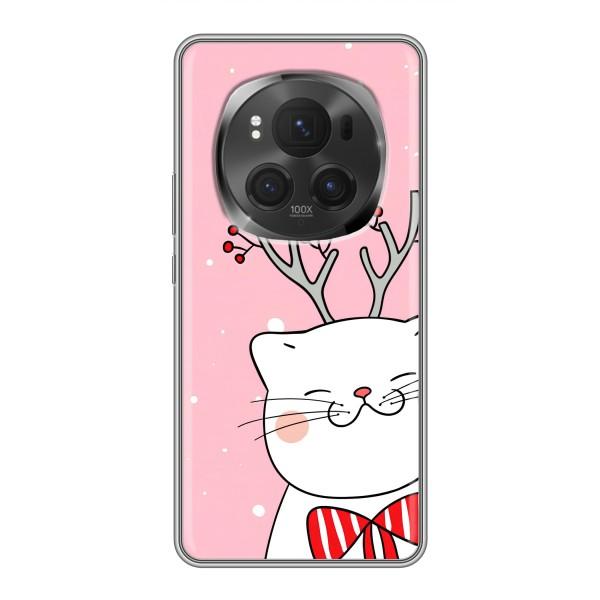 Новорічні Чохли для Хорон Меджік 6 Про (VPrint) – Зимовий кіт