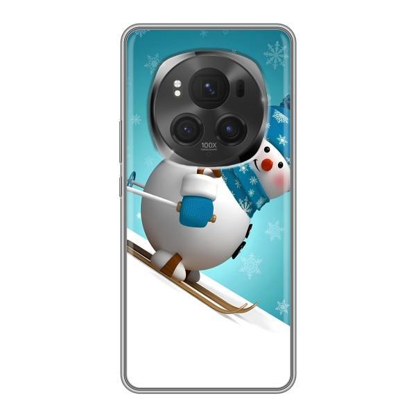 Чохол з зимовим принтом для Хорон Меджік 6 Про – Лижник