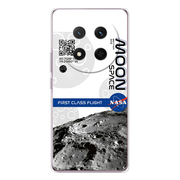 Силиконовый бампер с принтом "Наса" на Huawei Honor Magic 7 Lite – Билет в космос