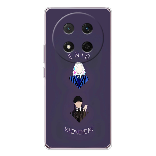 Чехлы Венсдей на Huawei Honor Magic 7 Lite Уэнсдей (AlphaPrint) – Уэнздей и подруга