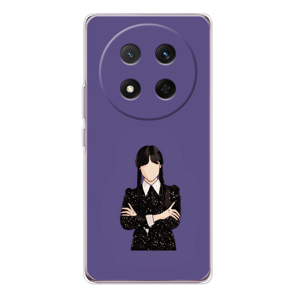 Чехлы Венсдей на Huawei Honor Magic 7 Lite Уэнсдей (AlphaPrint) – Уэнздей в черном