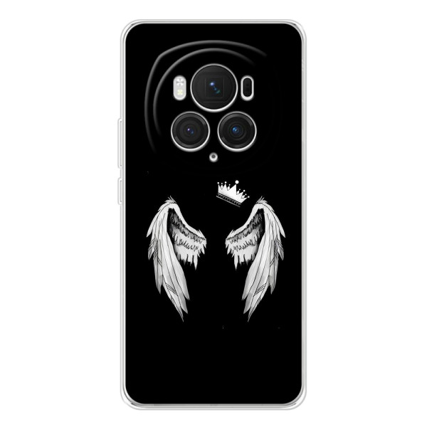 Чехол (Корона на чёрном фоне) для Онор Меджик 7 Про – Крылья и корона
