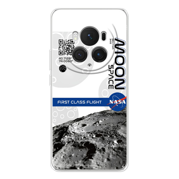 Силиконовый бампер с принтом "Наса" на Huawei Honor Magic 7 Pro – Билет в космос