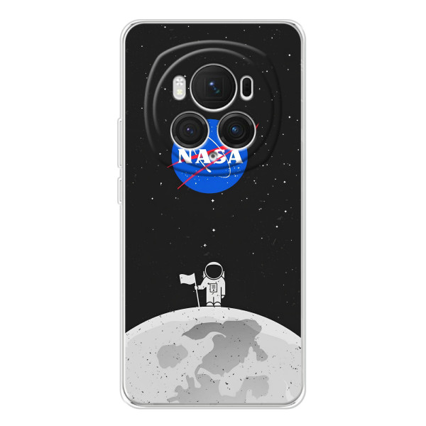 Силиконовый бампер с принтом "Наса" на Huawei Honor Magic 7 Pro – Космонавт NASA