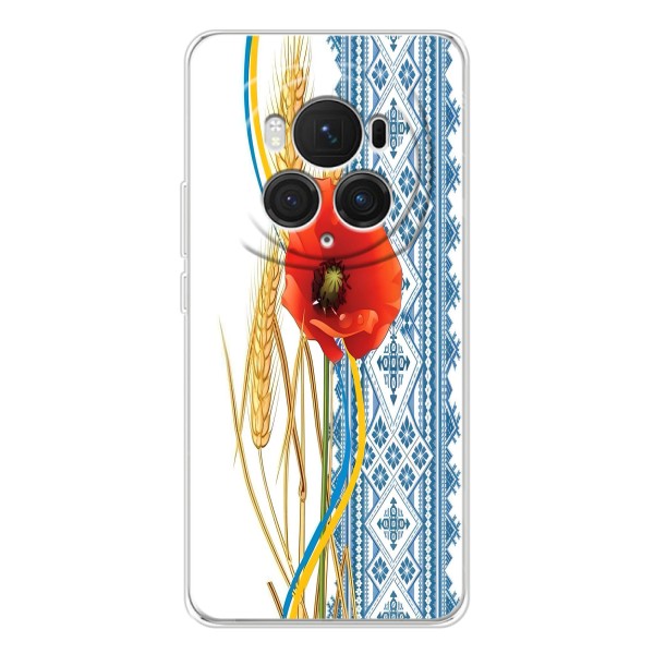 Силіконовый Чохол на Huawei Honor Magic 7 Pro з картинкой Вишиванки – Вишиванка з квіткою