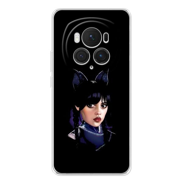 Чехлы Венсдей на Huawei Honor Magic 7 Pro Уэнсдей (AlphaPrint) – серьезная Уэнздей