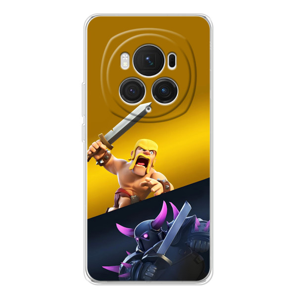 Чехол з героями Клеш Рояль для Huawei Honor Magic 7 Pro – Варвар против Пекка