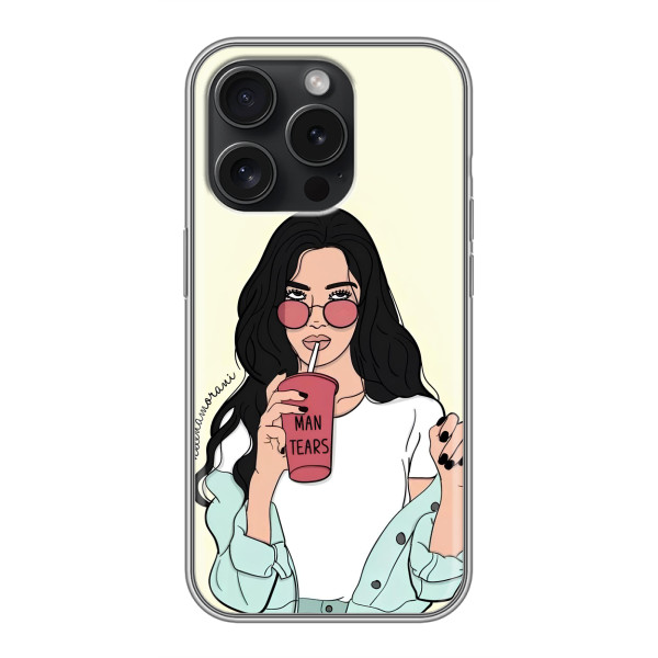 Силиконовый Чехол на Huawei Honor Play 60 Plus с картинкой Стильных Девушек – С напитком