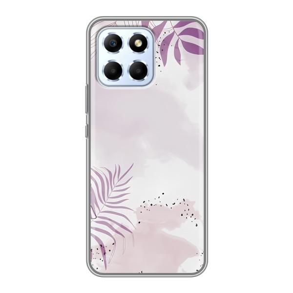 Чохол з квітковим принтом на Хуавей Гонор Х6 – Фіолетове листя