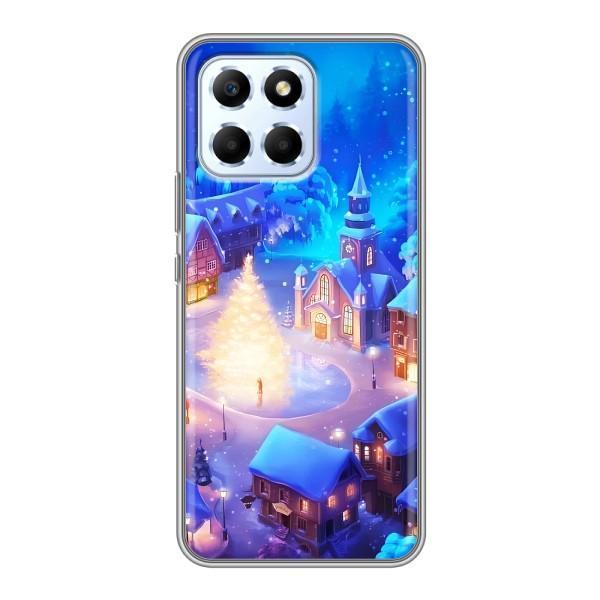 Рождественские Чехлы для Huawei Honor X6 (VPrint) – Рождественский город