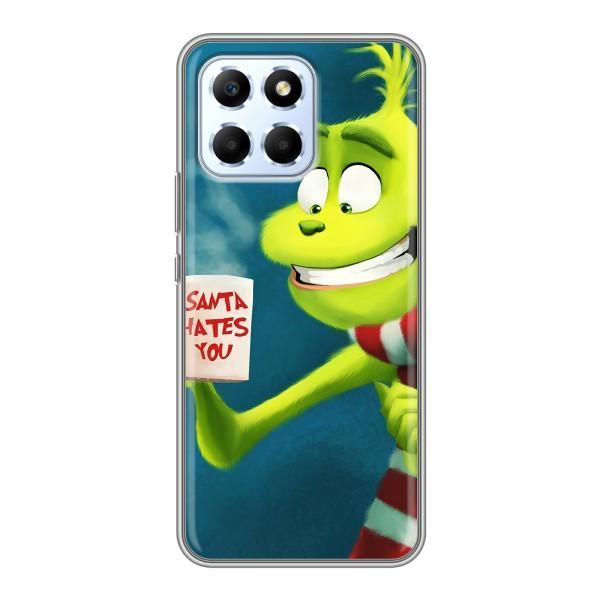 Рождественские Чехлы для Huawei Honor X6 (VPrint) – Зеленый Гринч