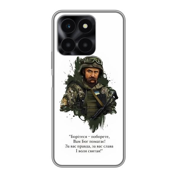Чохли для Huawei Honor X6a с принтом Тараса Шевченко (AlphaPrint) – Шевченко воїн