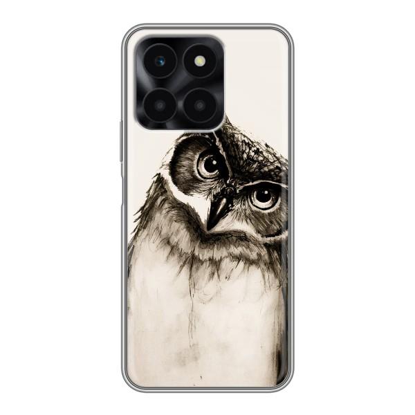 Чехол с птицами на Huawei Honor X6a (VPrint) – Сова