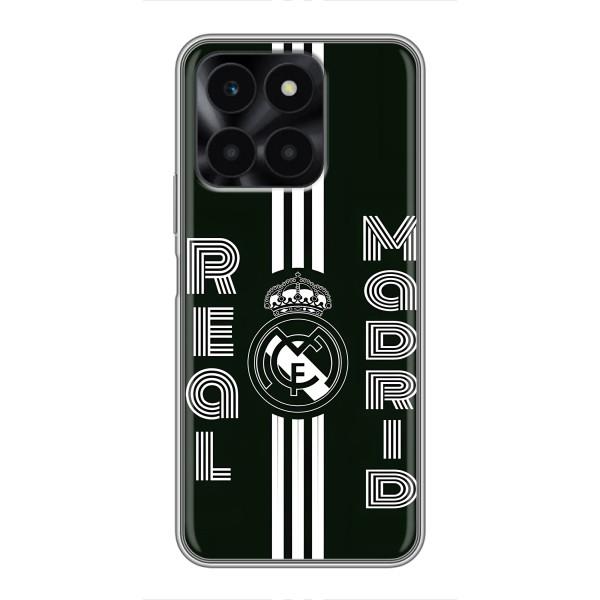 ФК Реал Мадрид чехлы для Huawei Honor X6a (AlphaPrint) – черно белый Реал