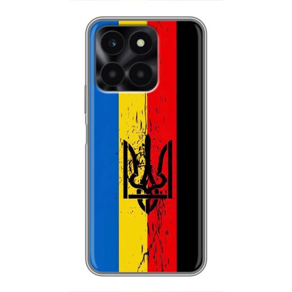 Украинские Чехлы для Huawei Honor X6a с картинкой УПА (AlphaPrint) – Флаг УПА