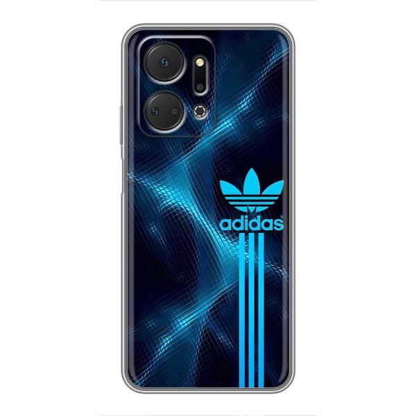 Чехлы Адидас для Huawei Honor X7a (AlphaPrint) – Синий Адидас
