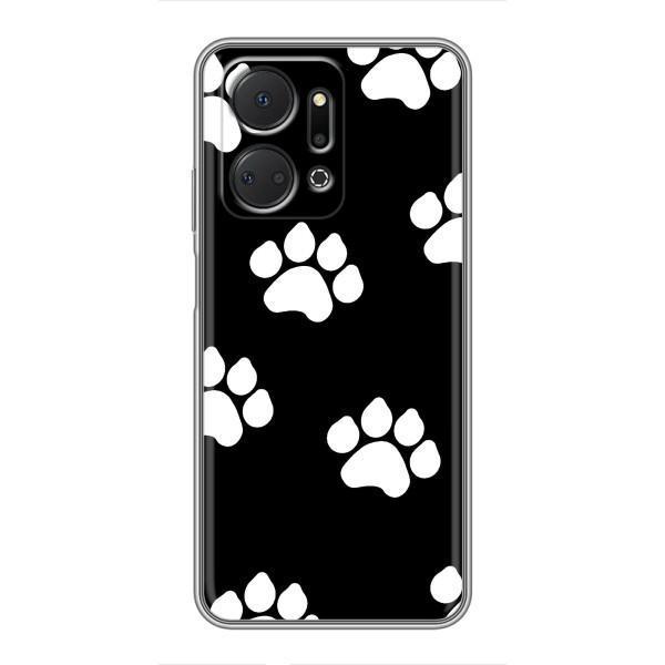 Чехлы с собаками для Huawei Honor X7a (VPrint) – Следы собаки