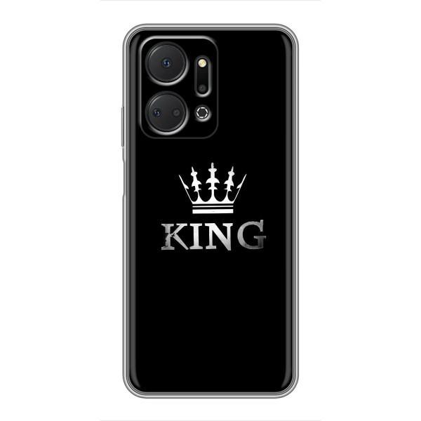 Чехол (Корона на чёрном фоне) для Хуавей Хонор X7a – KING