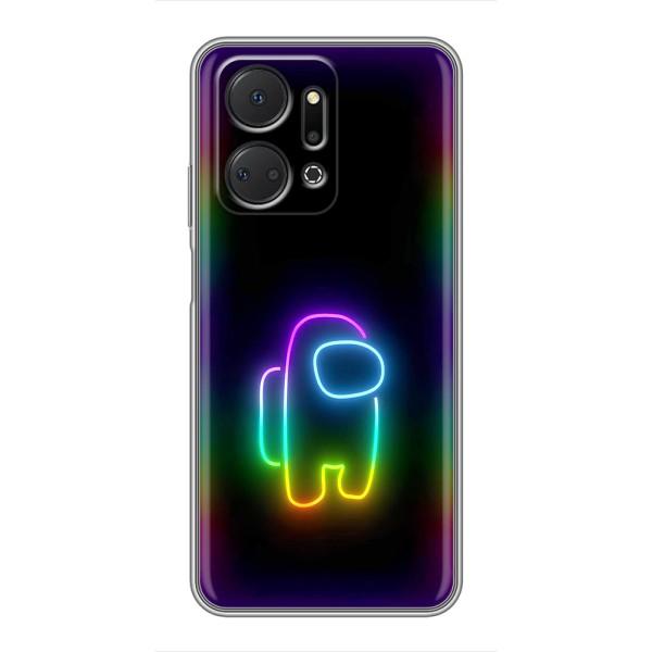 Чехол Амонг Ас для Huawei Honor X7a (AlphaPrint) – Яркий скин