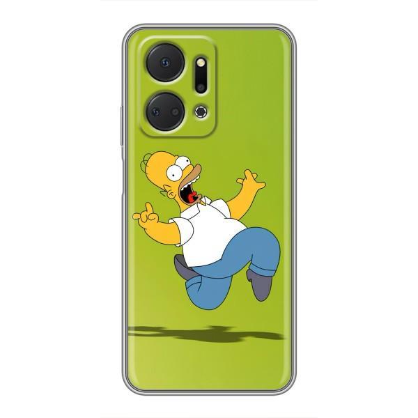 Чехол с Симпсонами для Huawei Honor X7a (VPrint) – Гомер Симпсон