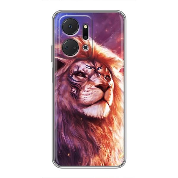 Чехол со Львом для Huawei Honor X7a (VPrint) – Красочный Лев