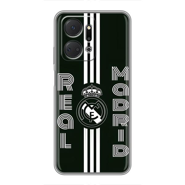 ФК Реал Мадрид чохли для Huawei Honor X7a (AlphaPrint) – чорно білий Реал