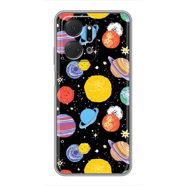 Космические Чехлы для Хуавей Хонор Х7а (VPrint) – Рисованные планеты