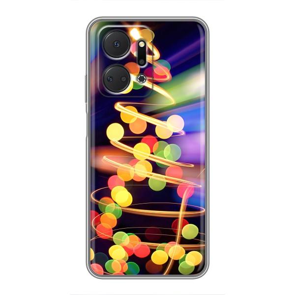 Новорічні Чохли для Huawei Honor X7a (VPrint) – Ялинка в огоньках