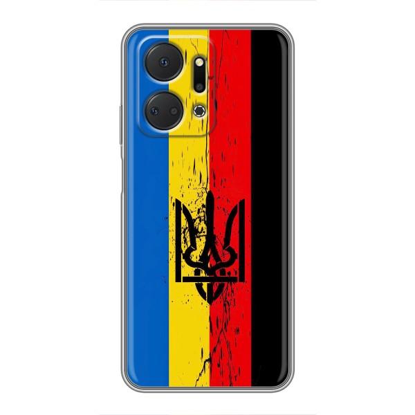Украинские Чехлы для Huawei Honor X7a с картинкой УПА (AlphaPrint) – Флаг УПА