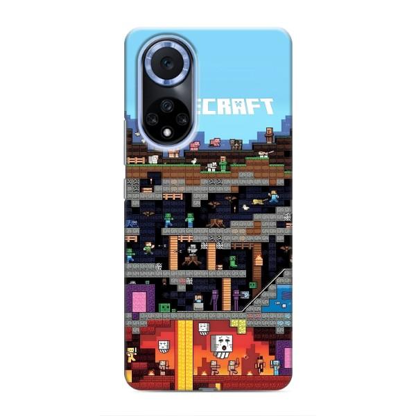 Чехол Майнкрафт на Huawei Honor X7b (AlphaPrint) Minecraft – фон Minecraft