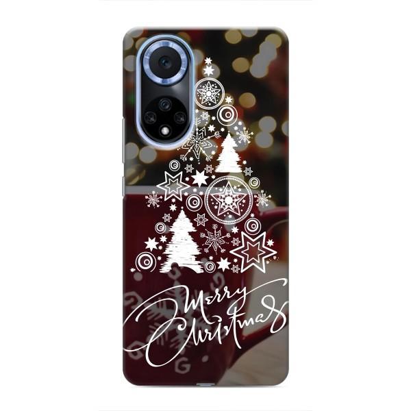 Рождественские Чехлы для Huawei Honor X7b (VPrint) – Елочка узорная