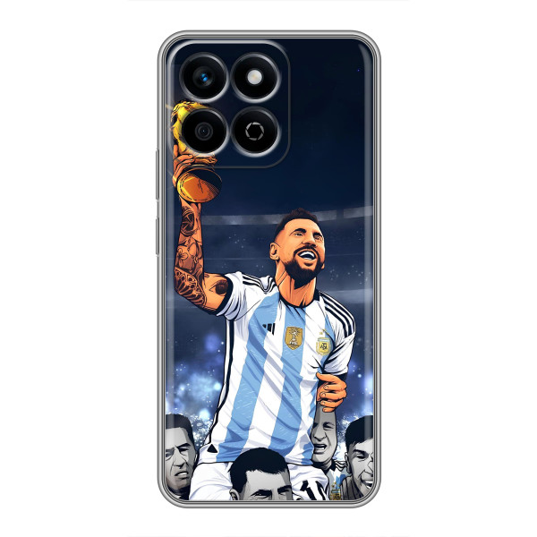 Чохли для Huawei Honor X7c (Leo чемпіон) (AlphaPrint) – Мессі з кубком