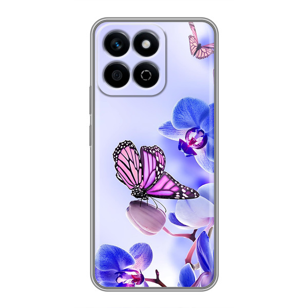 Чохли з квітами для Huawei Honor X7c (VPrint) – Метелик на квітах