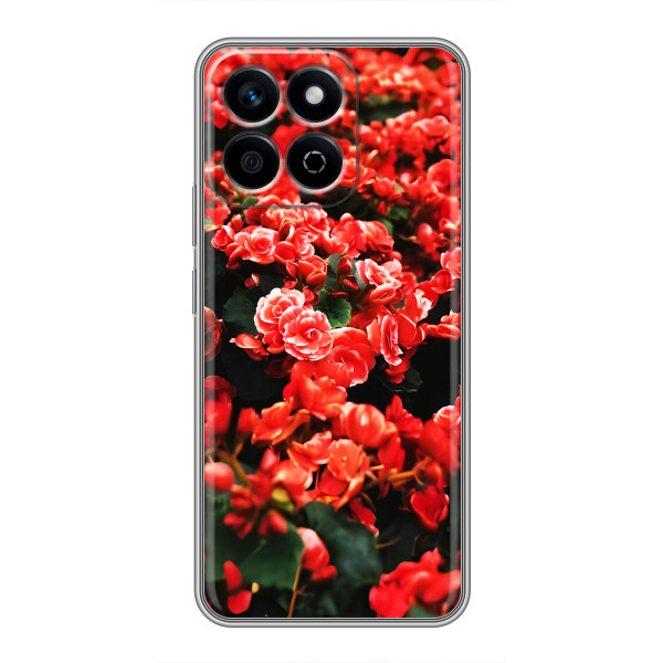 Чохли з квітами для Huawei Honor X7c (VPrint) – Квіти червоні