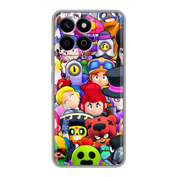 Силиконовый Чехол на Huawei Honor X7c с картинкой Brawl Stars – Персонажи