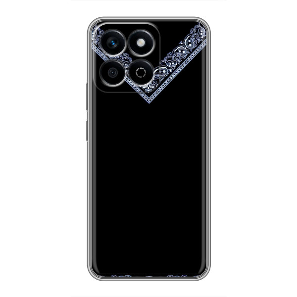 Силиконовый Чехол на Huawei Honor X7c – Воротник вышиванки