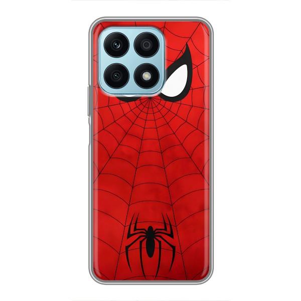 Чехол с человеком пауком для Huawei Honor X8a - (AlphaPrint) – Паук (Марвел)