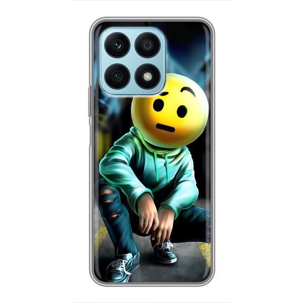 Чехол для Хуавей Хонор х8а - (AlphaPrint) с печатью (ТОП продаж) – Парень смайл