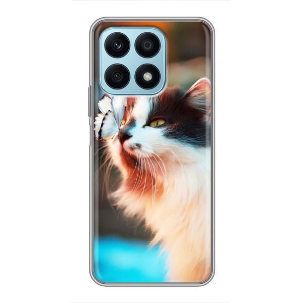 Чохол на Huawei Honor Х8а з Котиками (VPrint) – Котик з метеликом