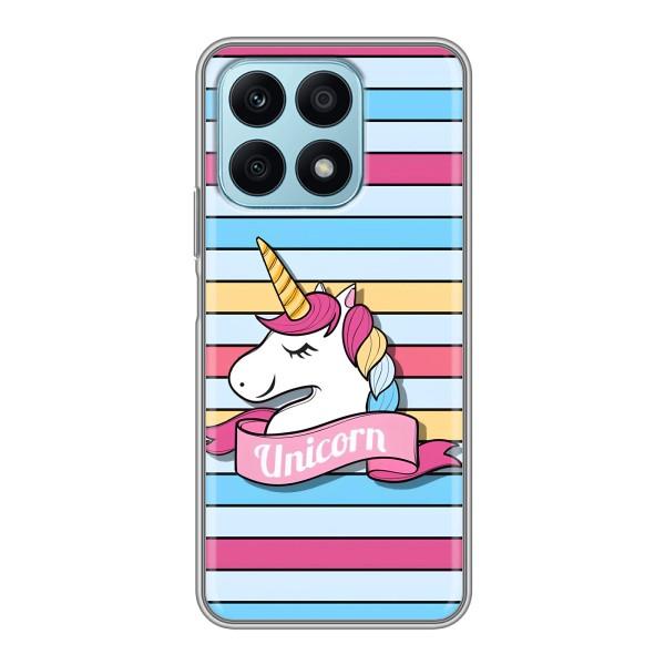 Чохол для Huawei Honor Х8а - (Єдинорожки - Новинки) (AlphaPrint) – Unicorn